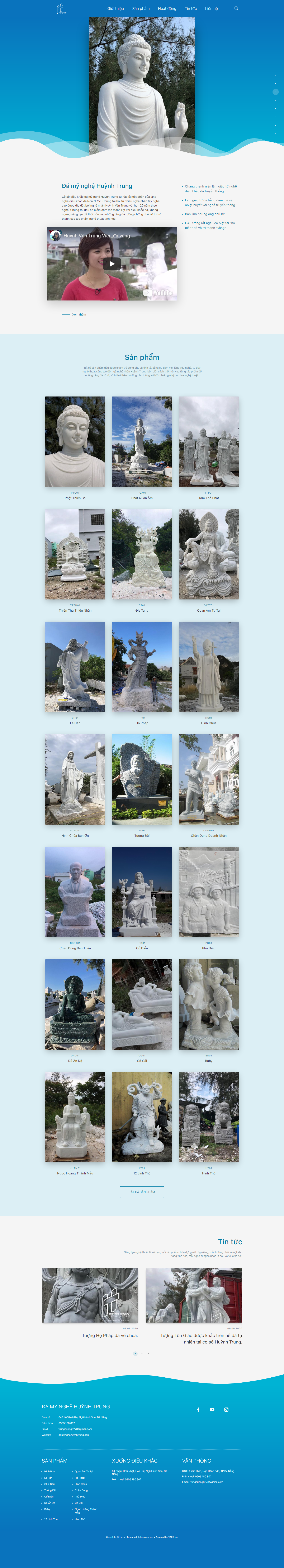 Thiết kế Web điêu khắc damynghehuynhtrung.com