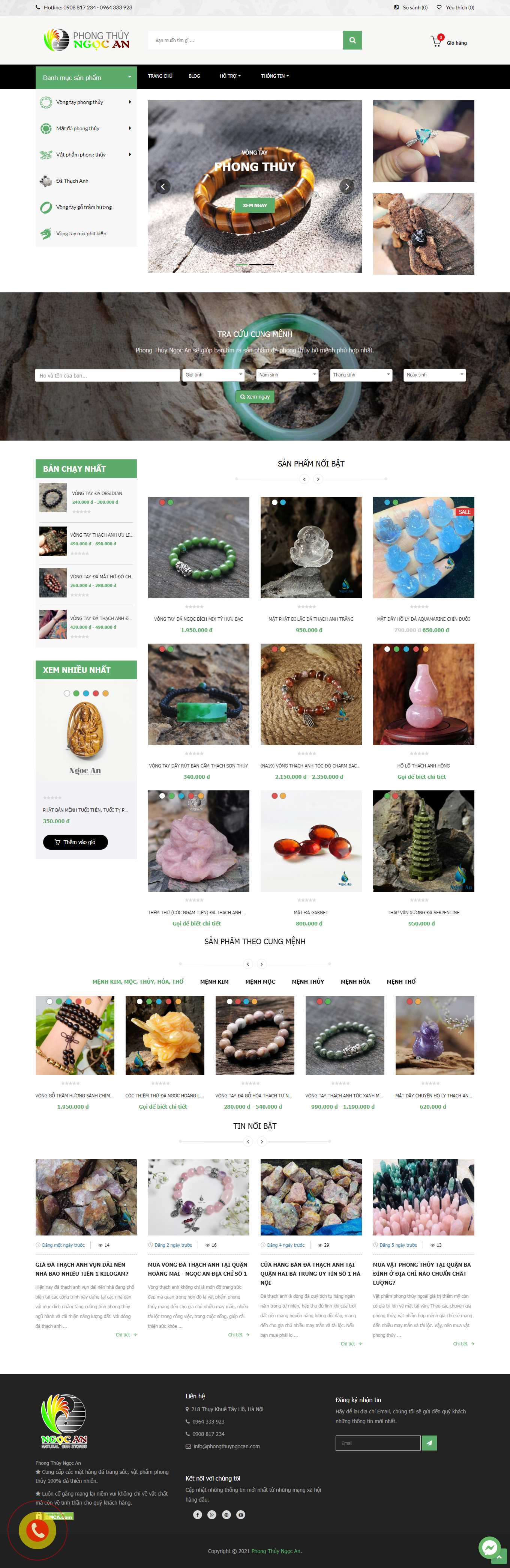 Thiết kế Web vòng tay phong thủy phongthuyngocan.com