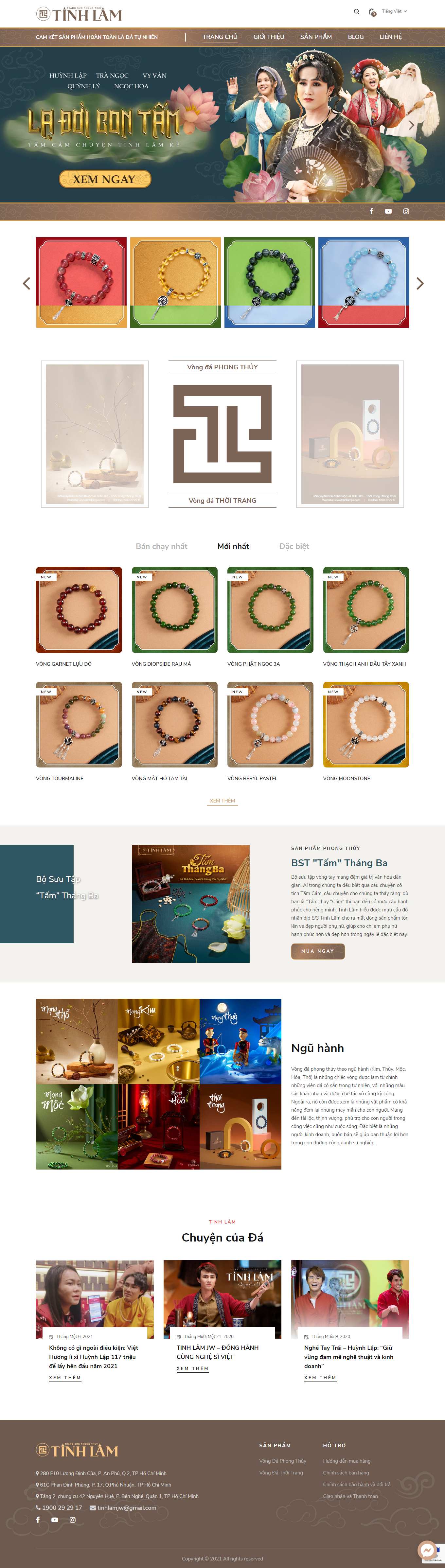 Thiết kế Web vòng tay phong thủy tinhlamjw.com