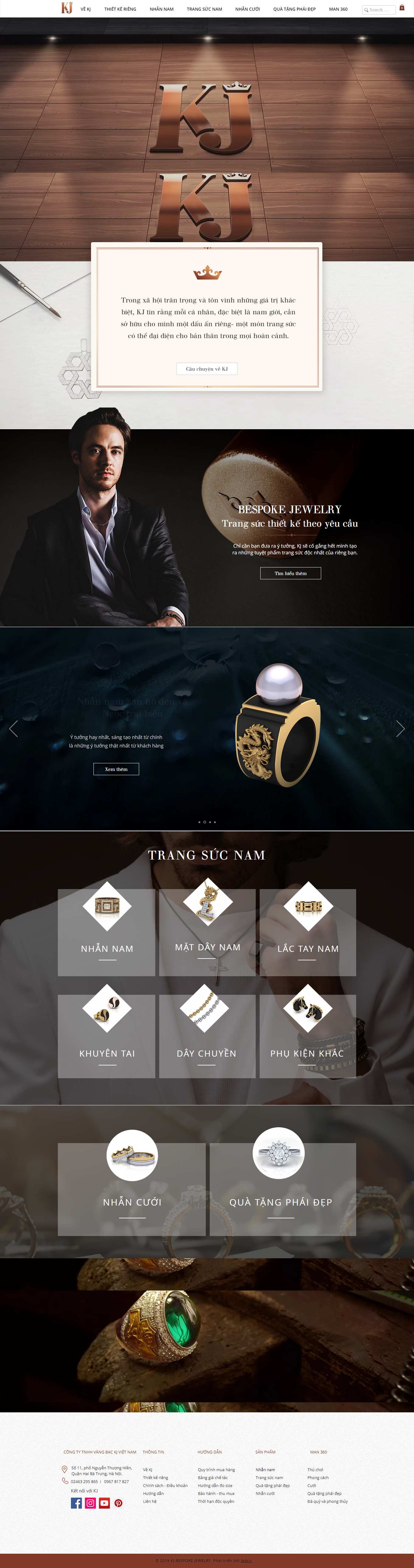 Thiết kế Web vòng tay phong thủy kj.com.vn