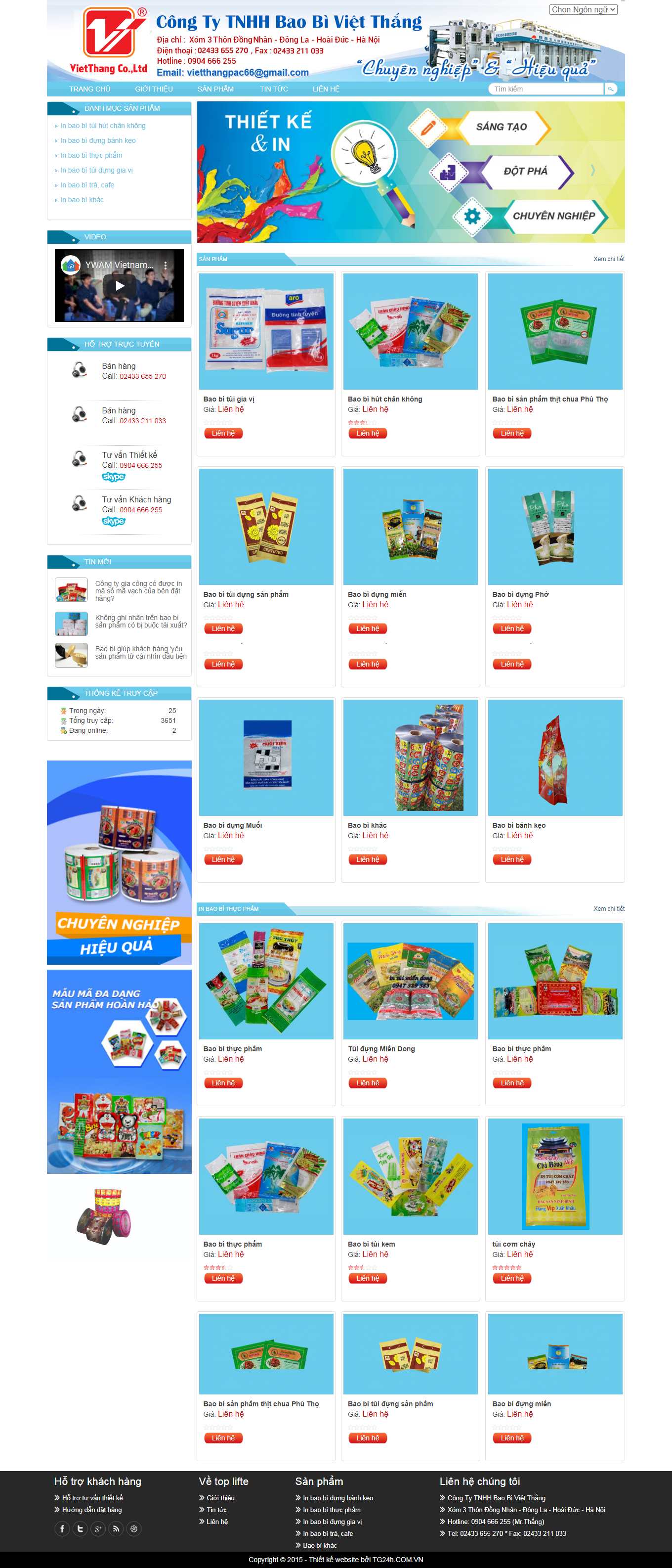 Thiết kế Web hiệu quả baobivietthang.com.vn