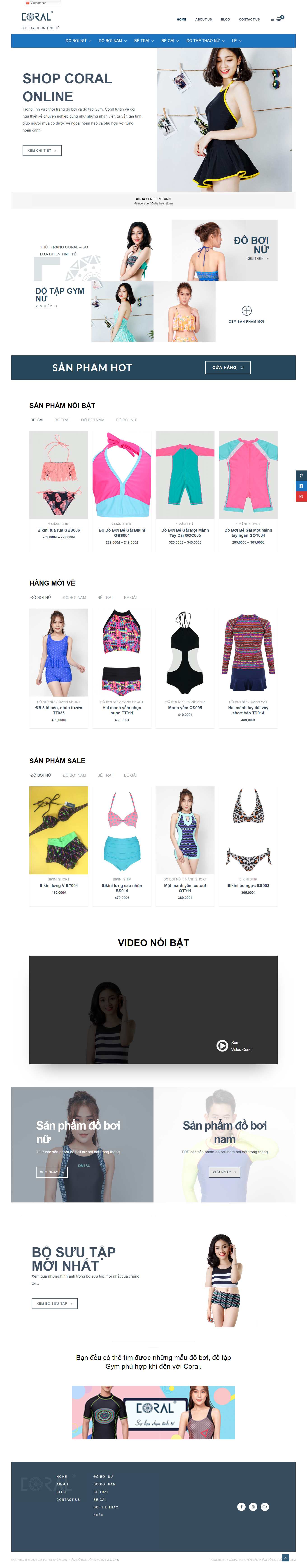 Thiết kế Web nhanh coral.com.vn