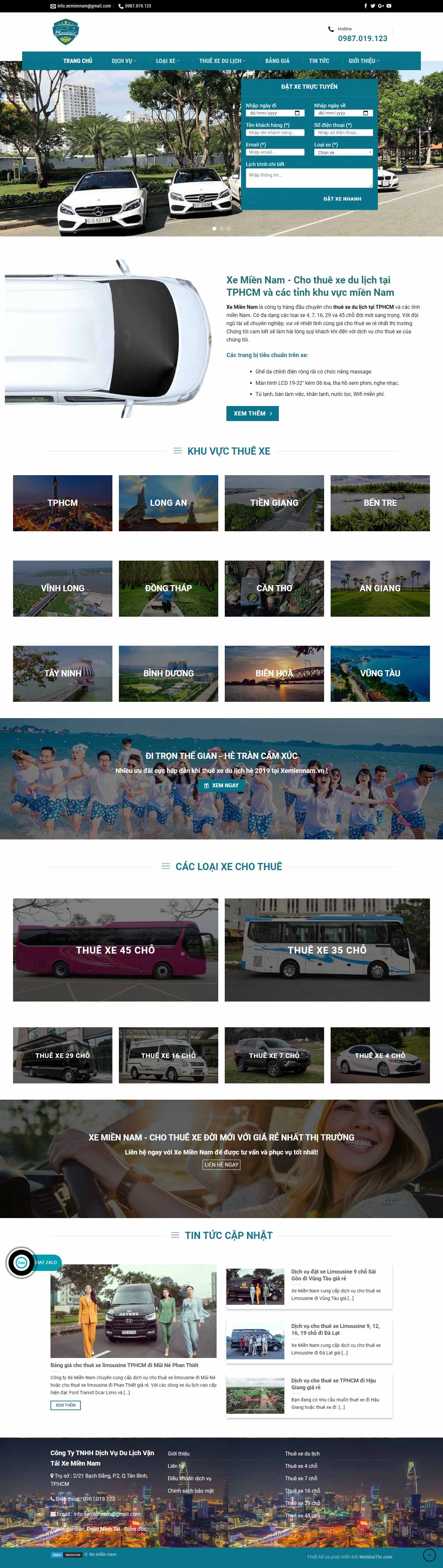 Thiết kế Web đẹp nhất xemiennam.vn