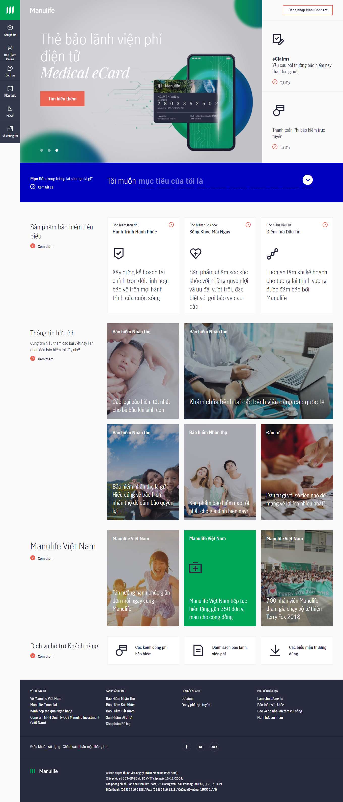 Thiết kế Web số 1 việt nam manulife.com.vn