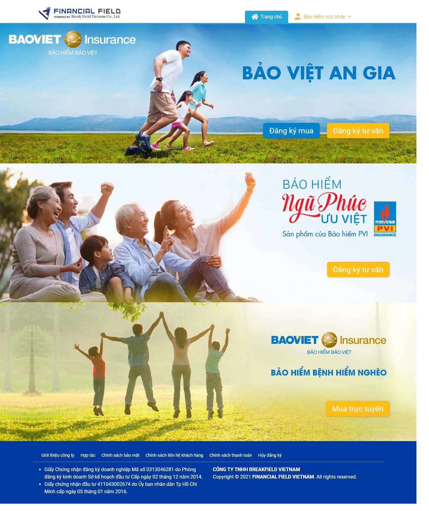 Thiết kế Web số 1 việt nam financialfield.vn