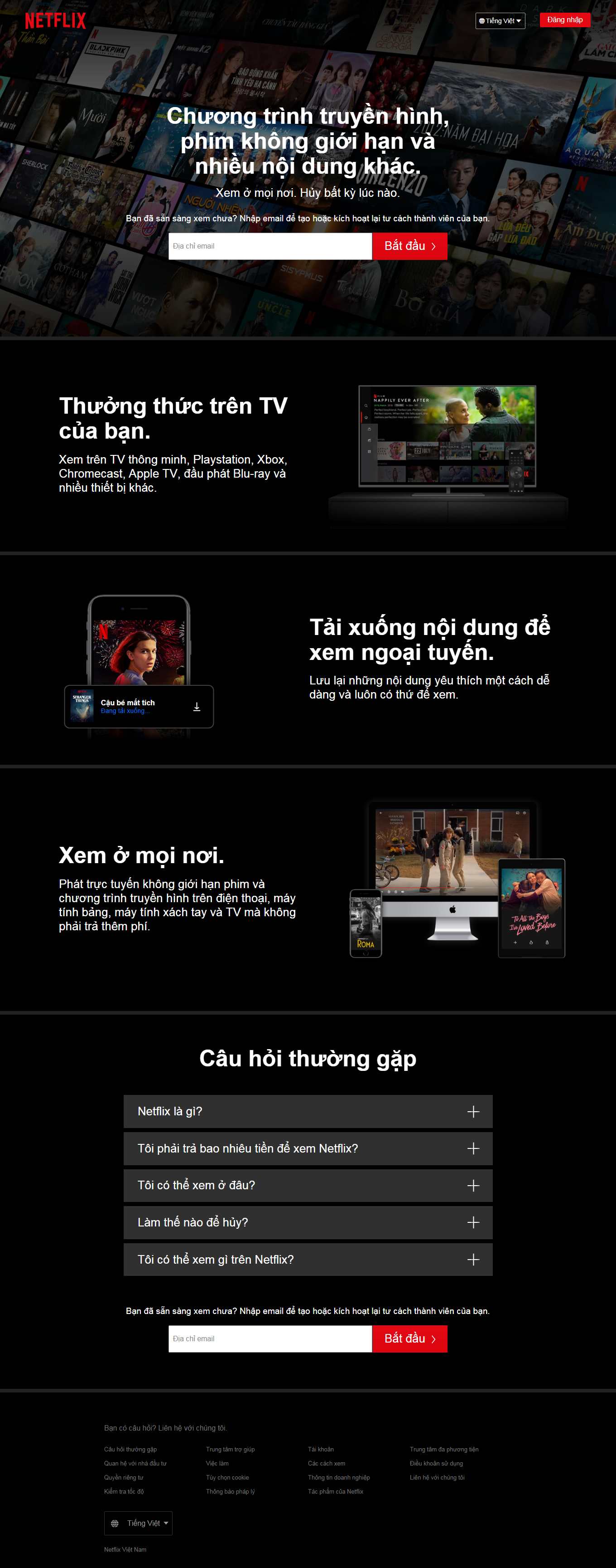 Thiết kế Web phim netflix.com