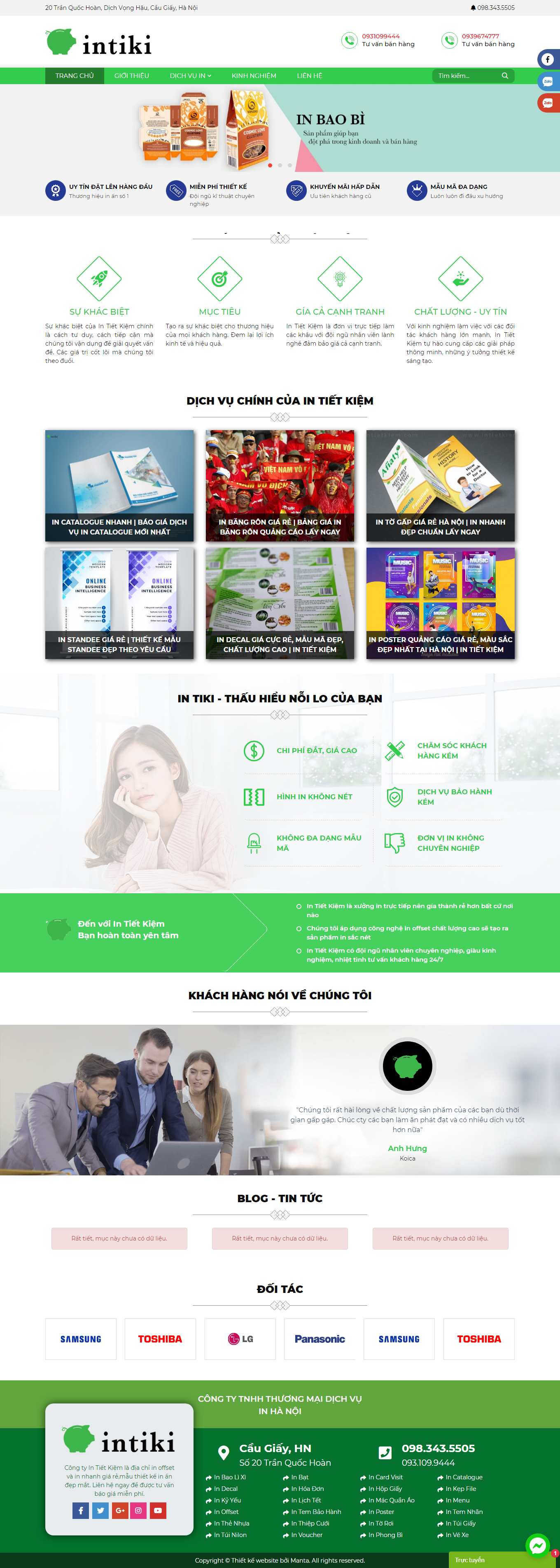 Thiết kế Web tranh ảnh intietkiem.com