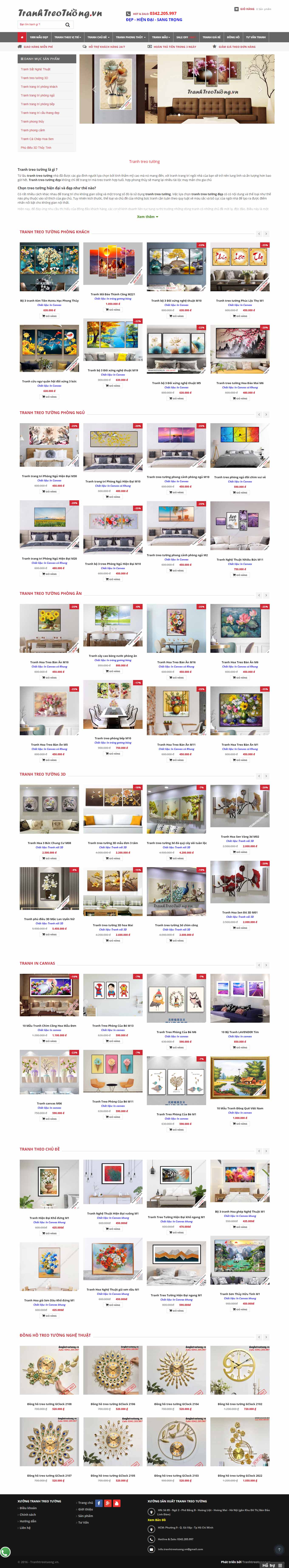 Thiết kế Web tranh ảnh tranhtreotuong.vn