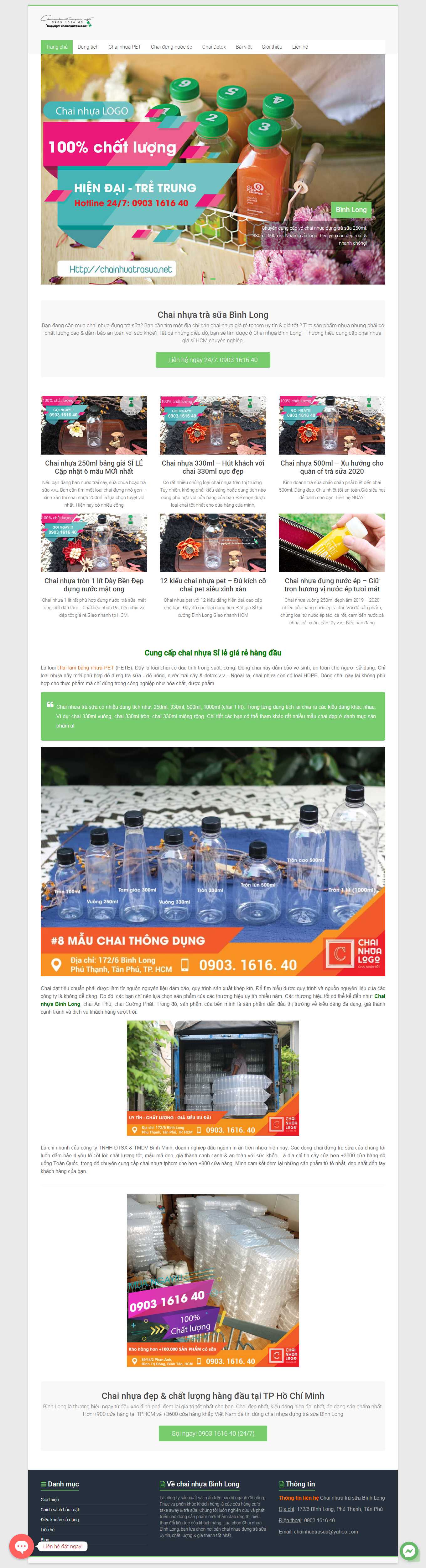 Thiết kế Web mẫu có sẵn chainhuatrasua.net