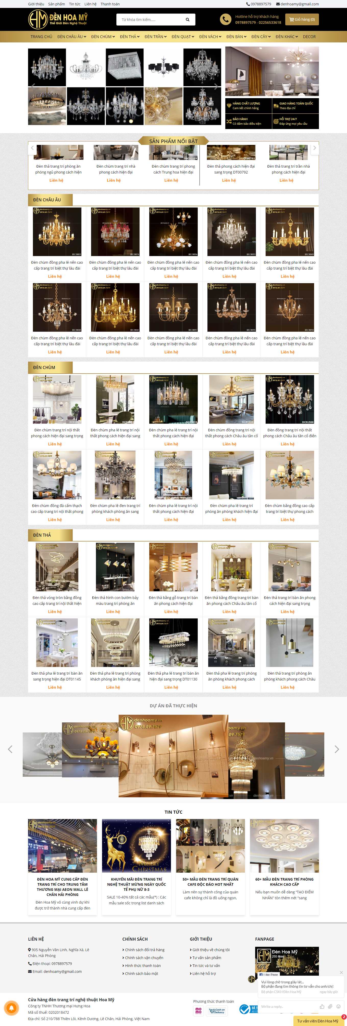 Thiết kế Web đồ họa đẹp denhoamy.vn