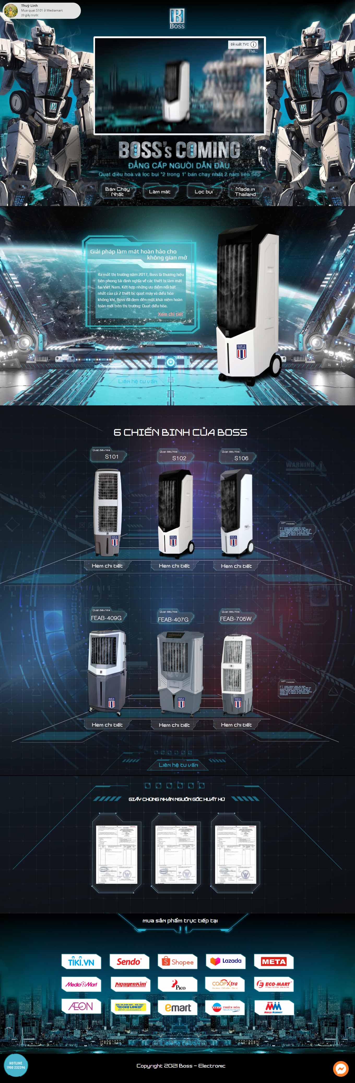 Thiết kế Web trọn gói quatboss.vn