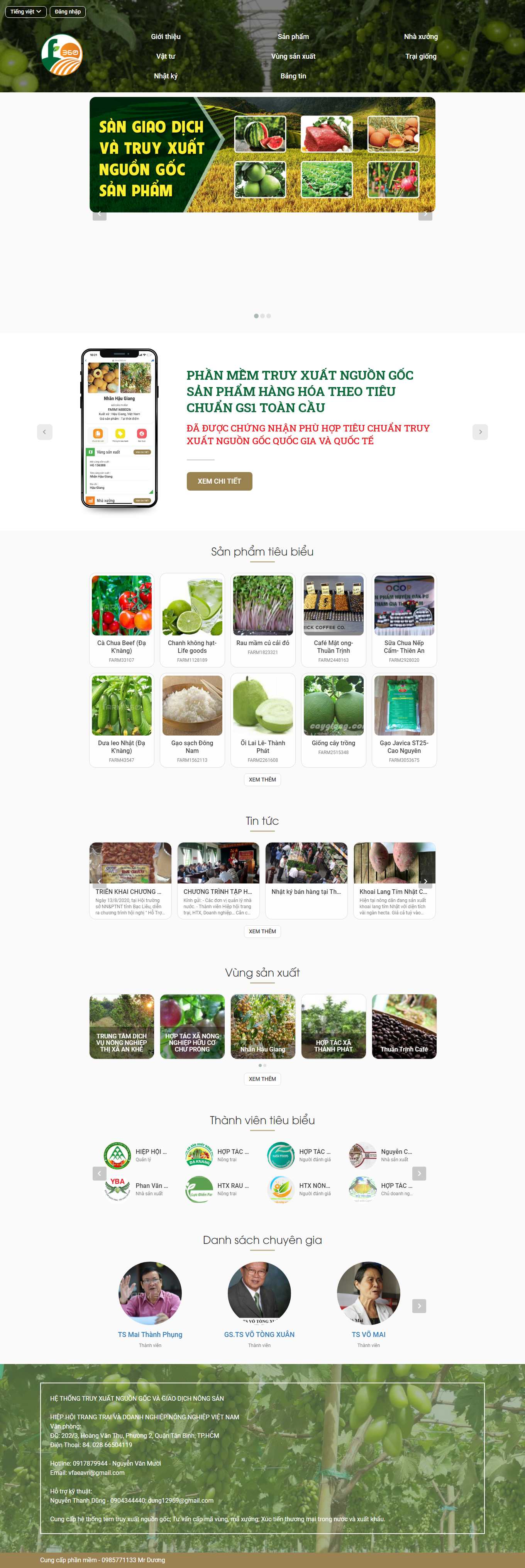 Thiết kế Web trọn gói farm360.vn