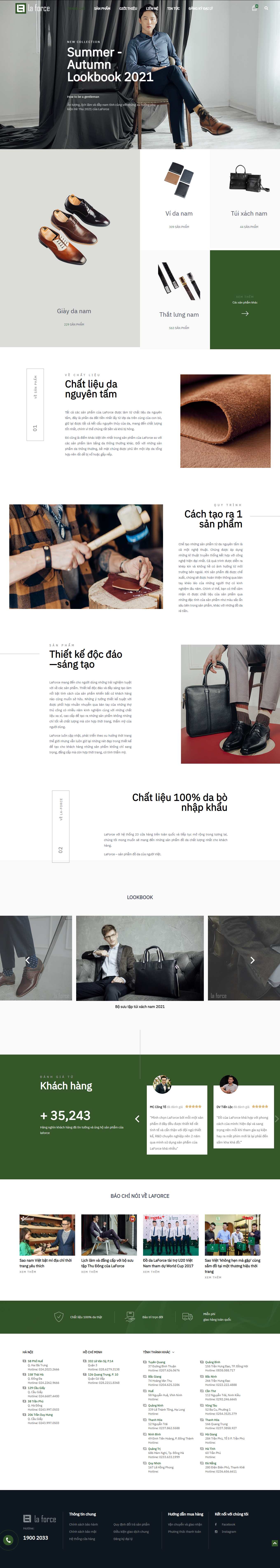 Thiết kế Web trọn gói laforce.vn