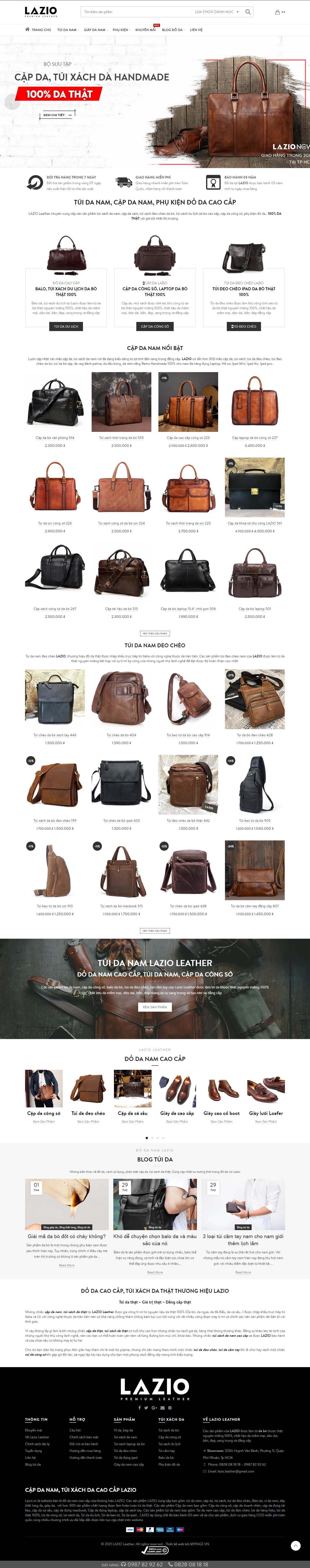 Thiết kế Web online lazio.vn