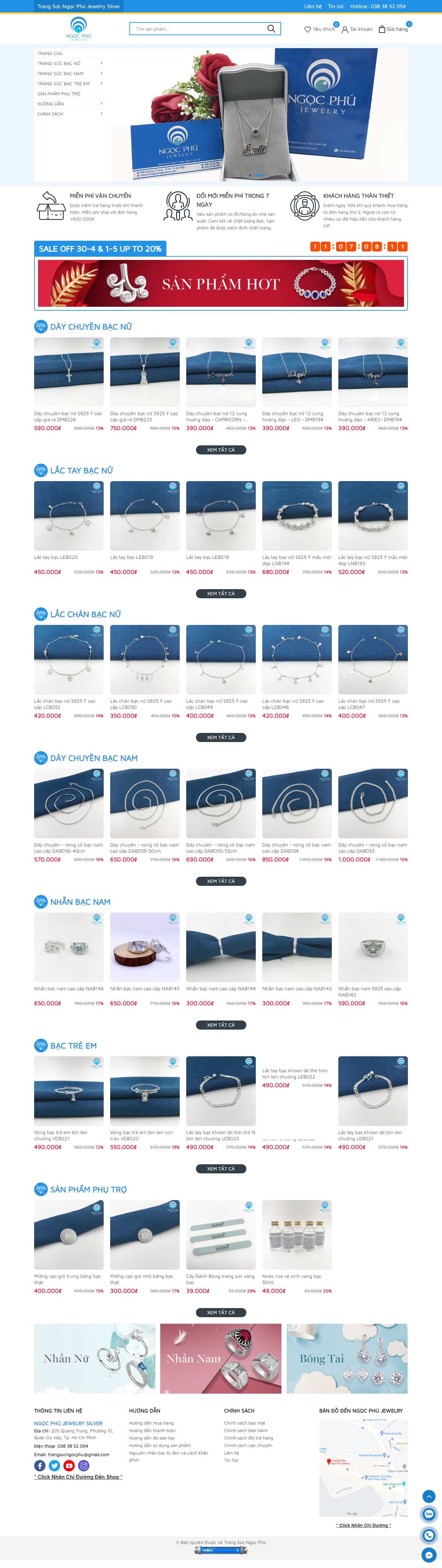 Thiết kế Web online trangsucngocphu.com