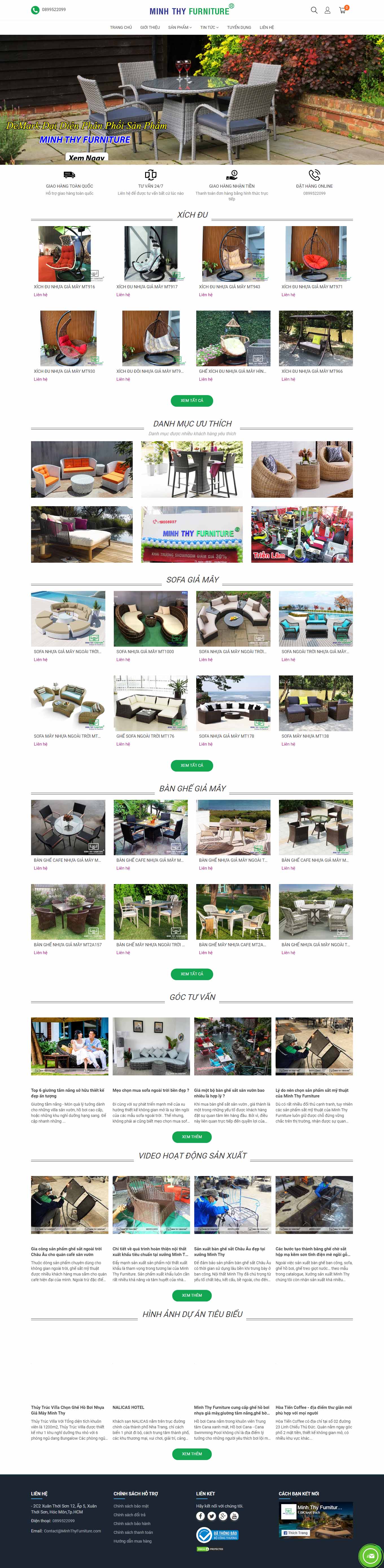 Thiết kế Web rao thuê minhthyfurniture.com