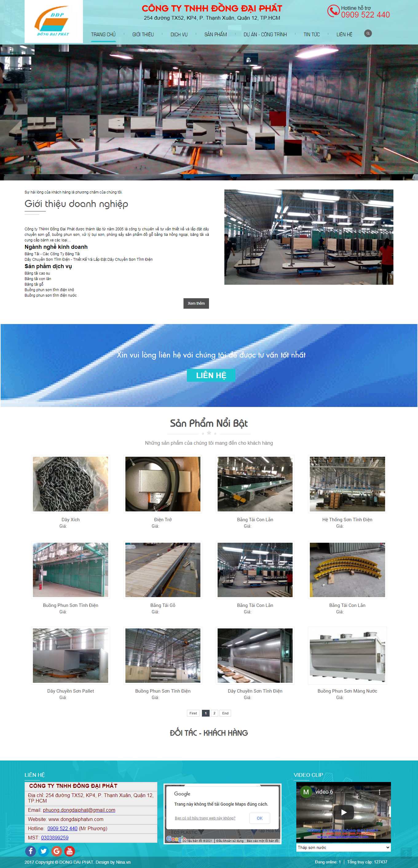 Thiết kế Web rao thuê dongdaiphatvn.com