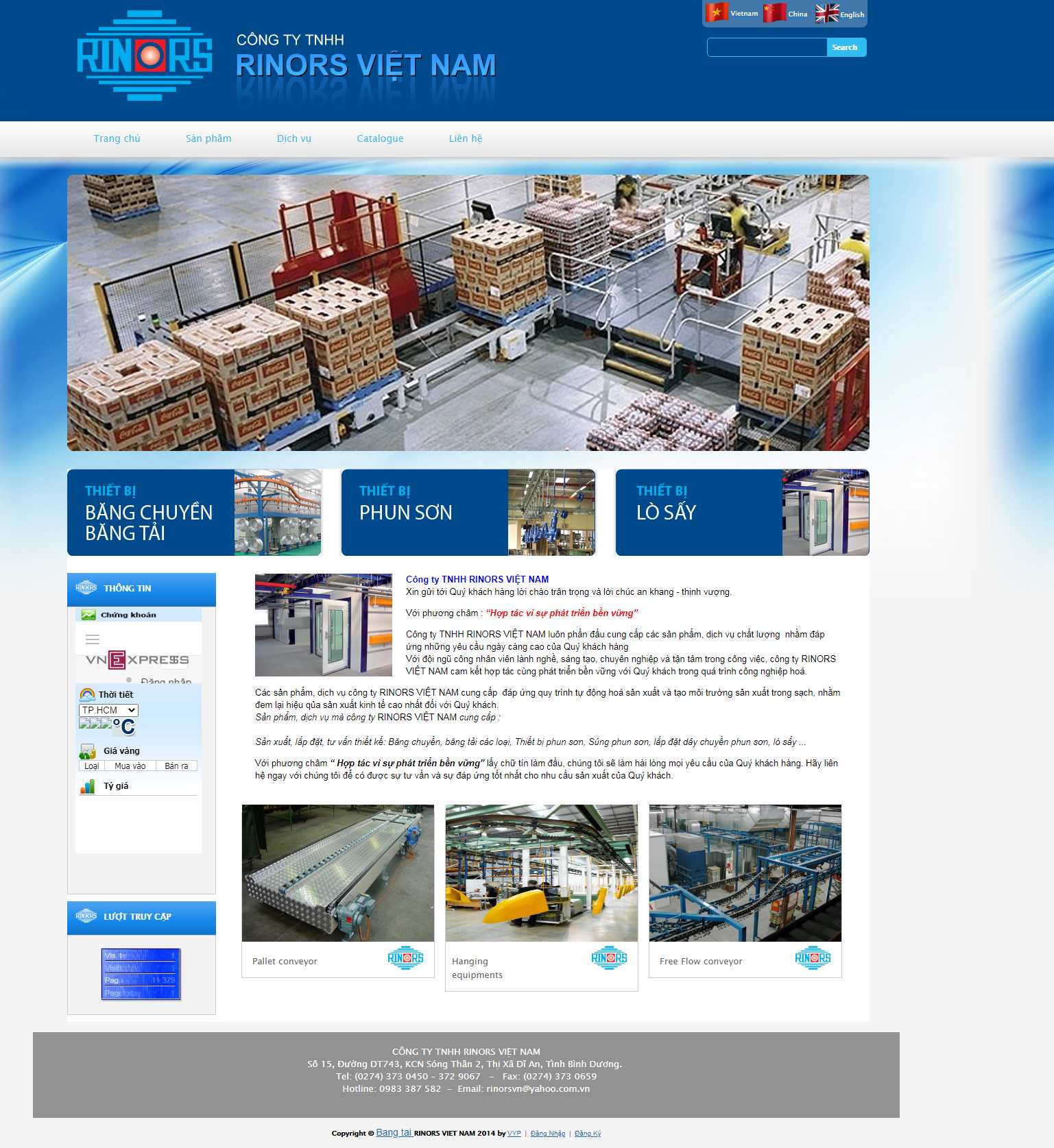 Thiết kế Web rao thuê rinors.com.vn