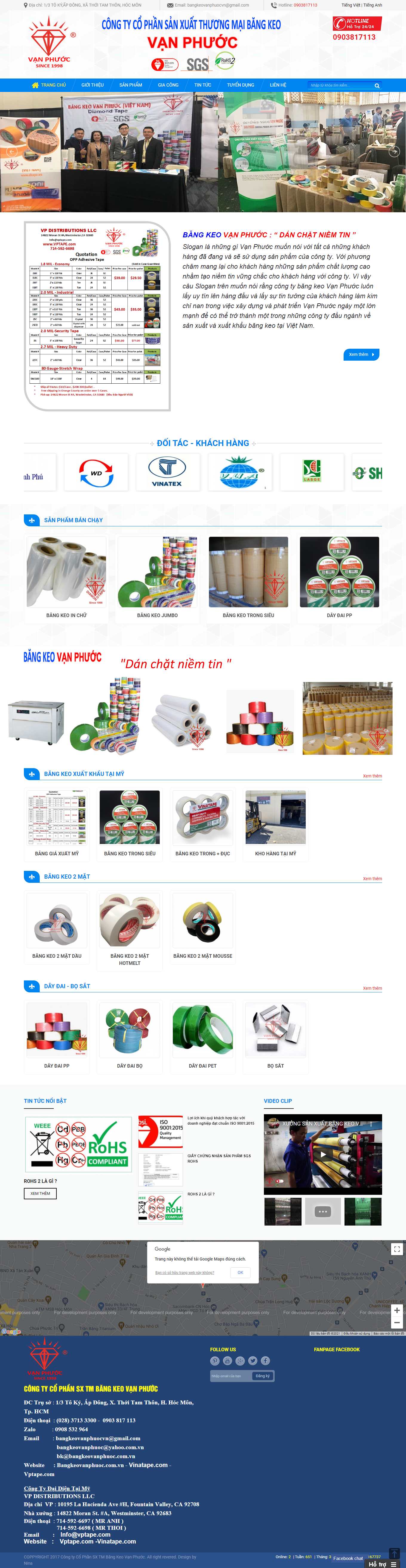 Thiết kế Web vina bangkeovanphuoc.com.vn