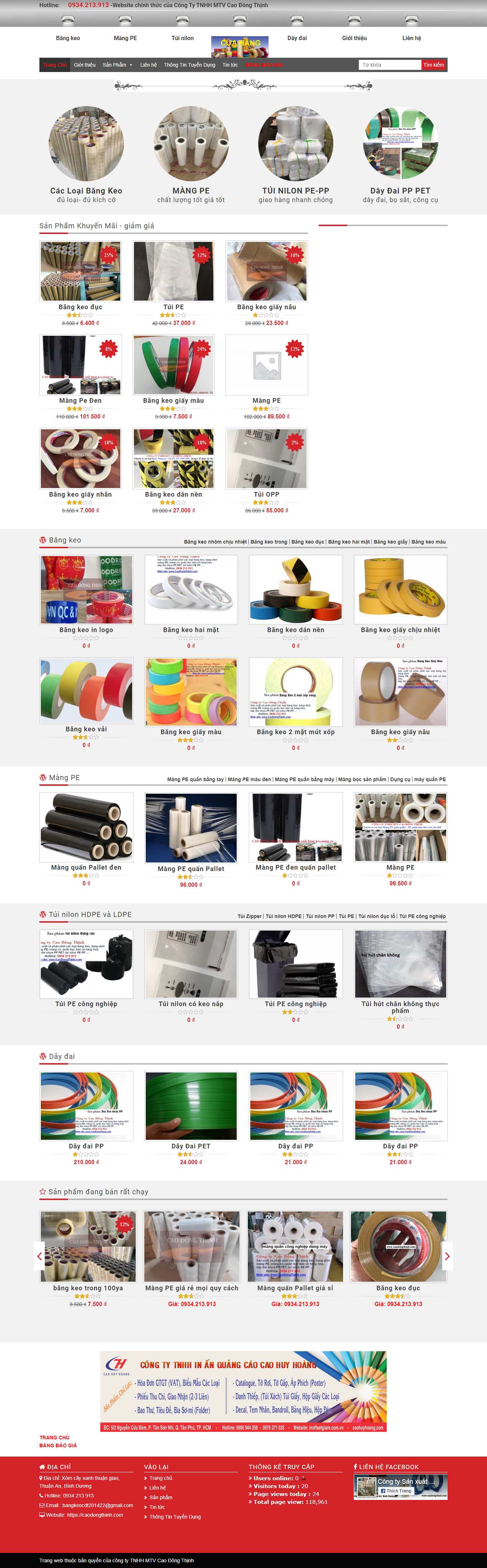 Thiết kế Web vina caodongthinh.com