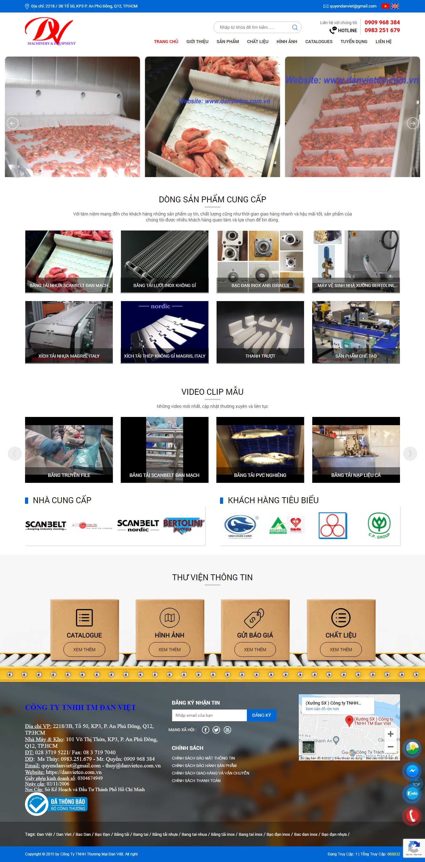 Thiết kế Web code thuần danvietco.com.vn