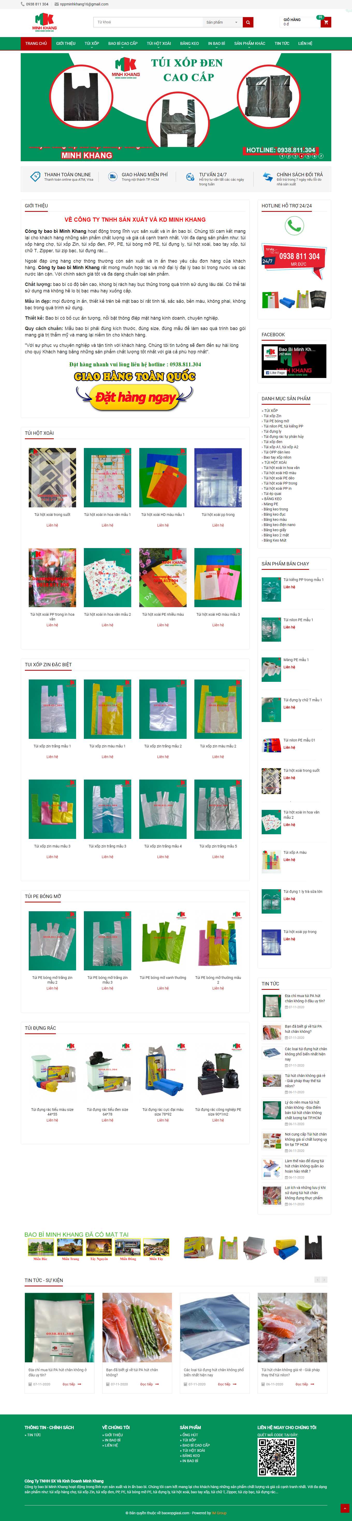 Thiết kế Web code thuần baoxopgiasi.com