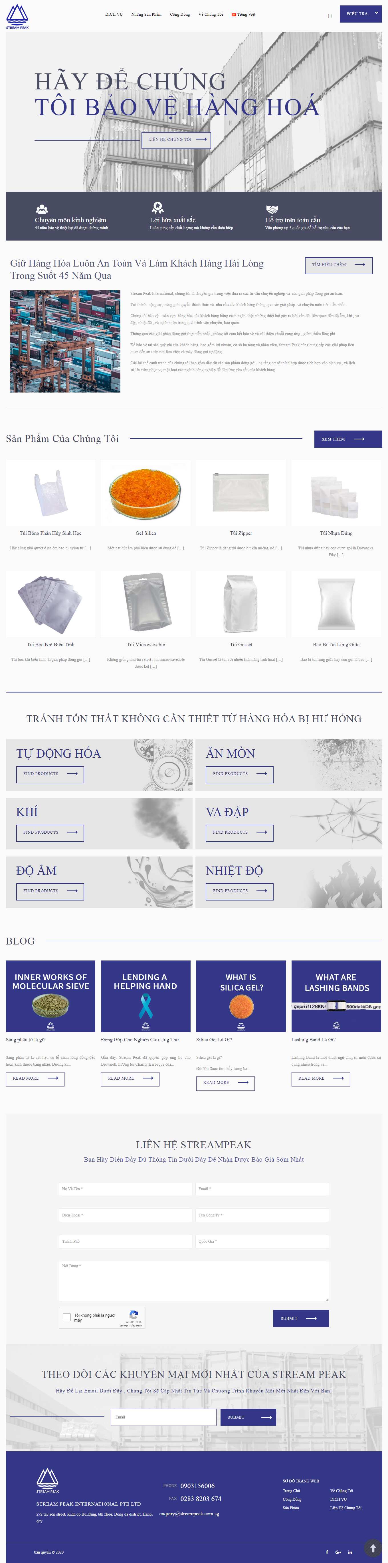 Thiết kế Web code thuần streampeak.com.vn