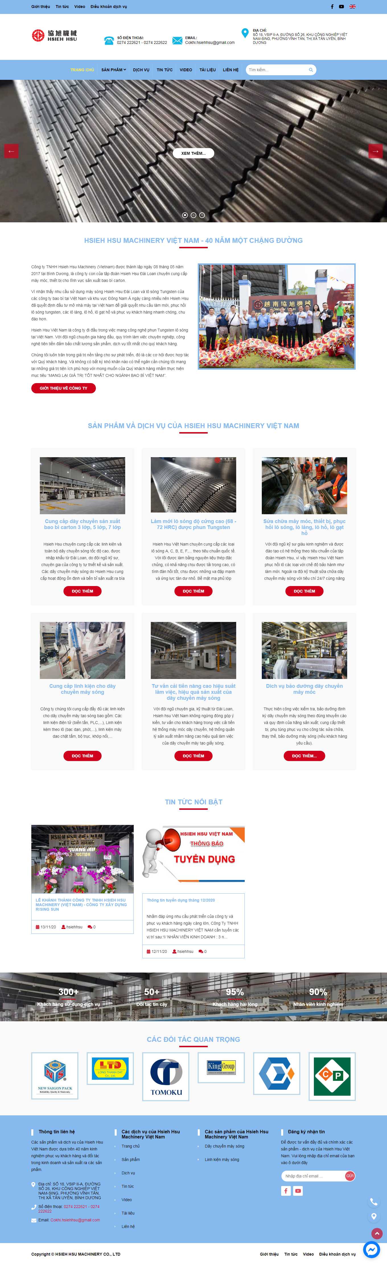 Thiết kế Web codeigniter hsiehhsu.com.vn