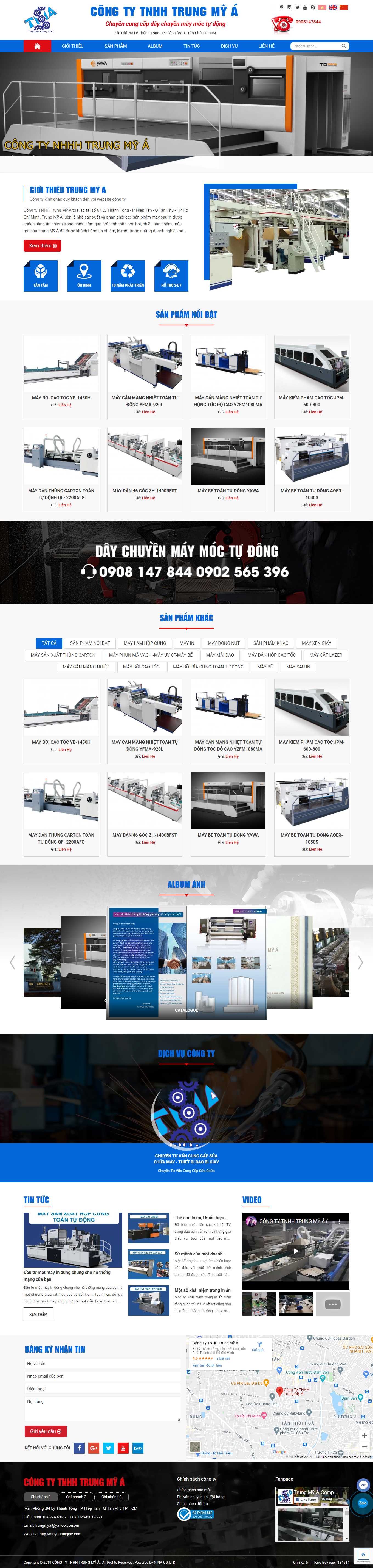 Thiết kế Web codeigniter maybaobigiay.com