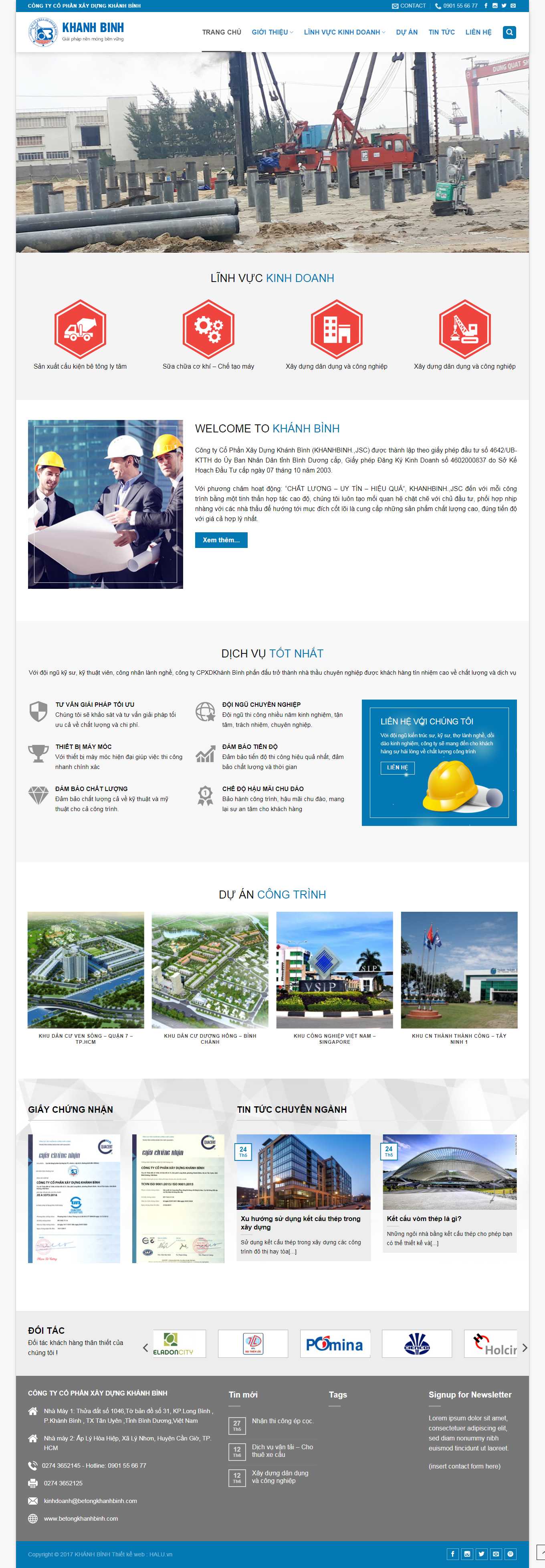 Thiết kế Web việt nam betongkhanhbinh.com
