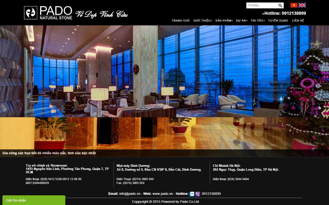 Thiết kế Web bán buôn pado.vn