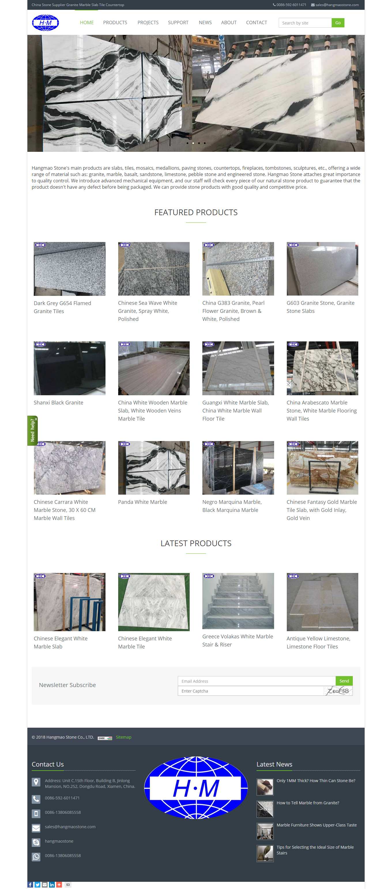 Thiết kế Web bán buôn hangmaostone.com