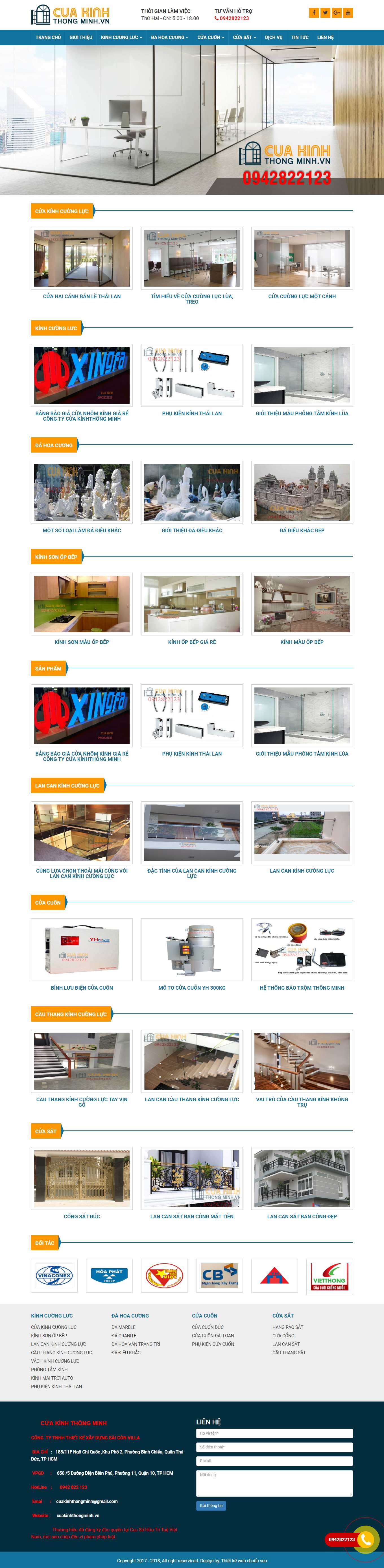 Thiết kế Web bán lẻ cuakinhthongminh.vn