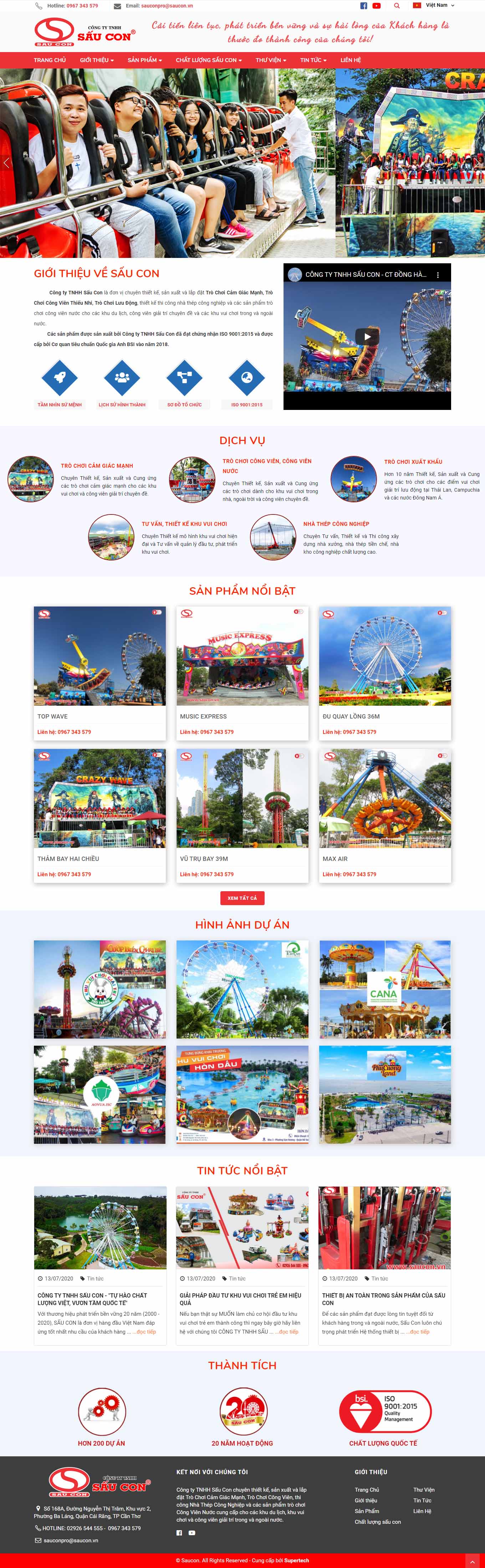 Thiết kế Web bán lẻ saucon.vn