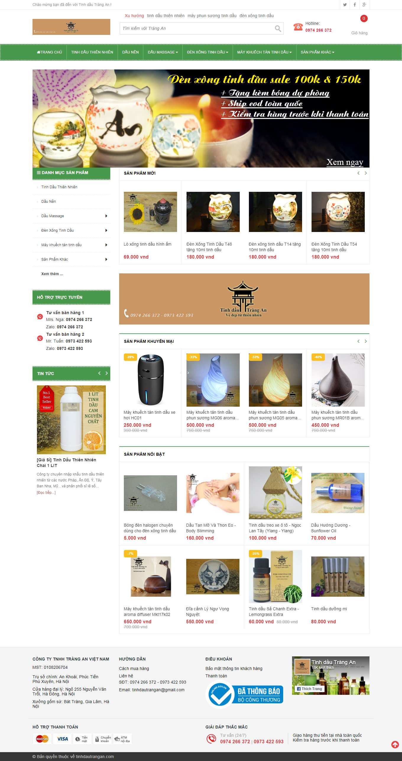 Thiết kế Web chợ online tinhdautrangan.com