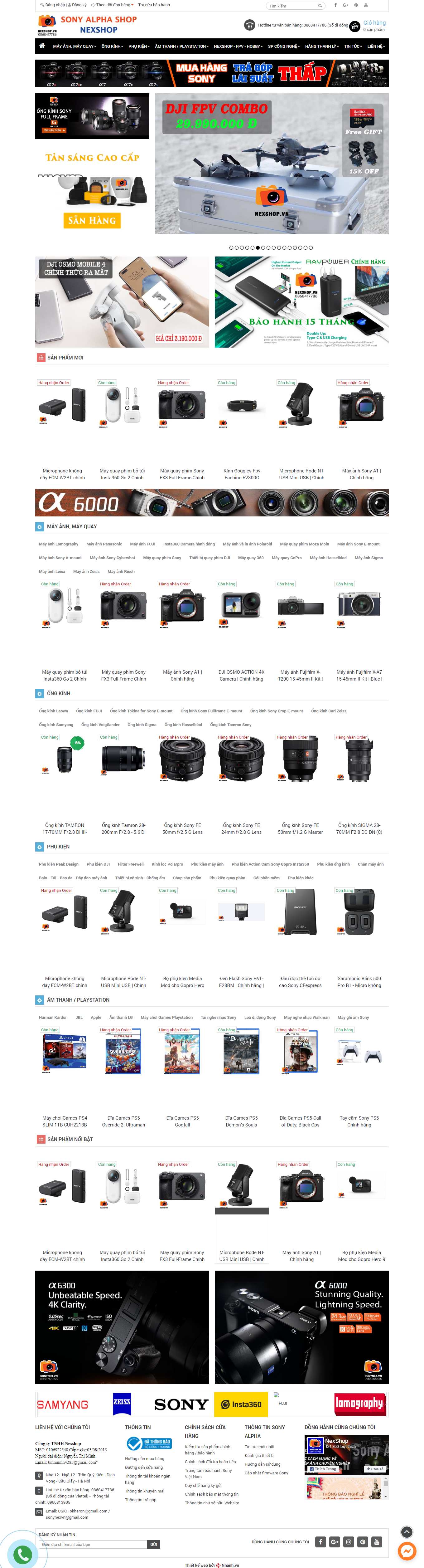 Thiết kế Web chợ online nexshop.vn