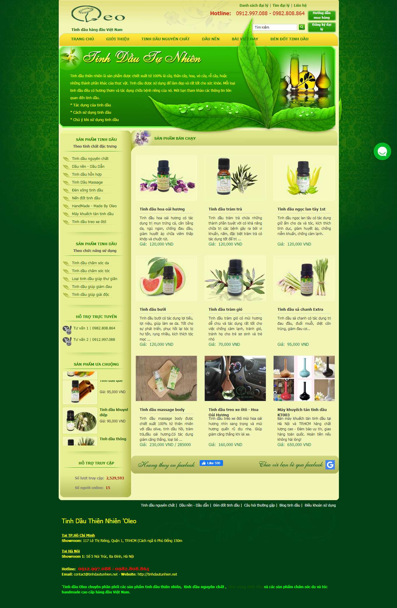 Thiết kế Web giá như thế nào tinhdautunhien.net