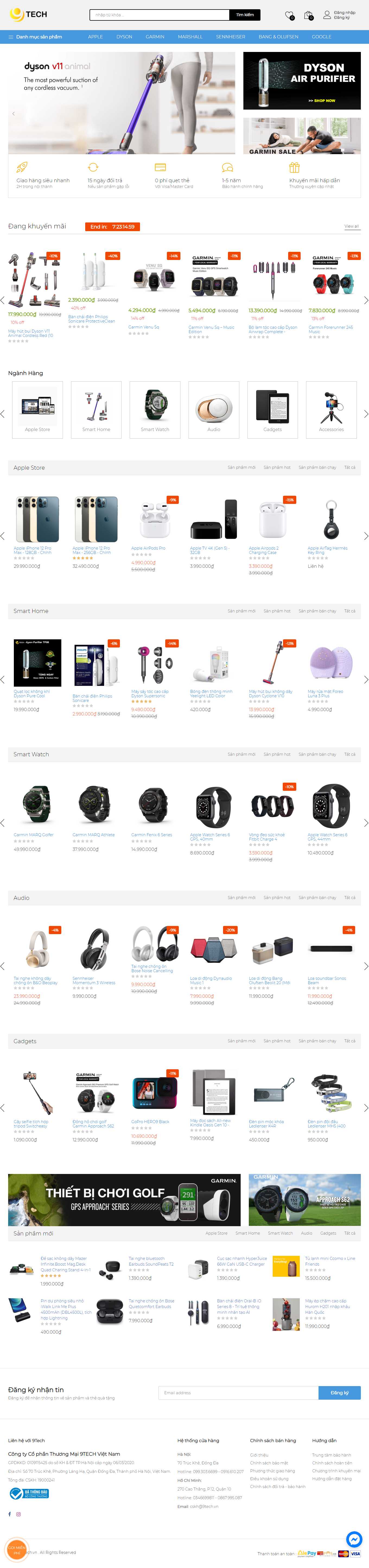 Thiết kế Web giá như thế nào 9tech.store