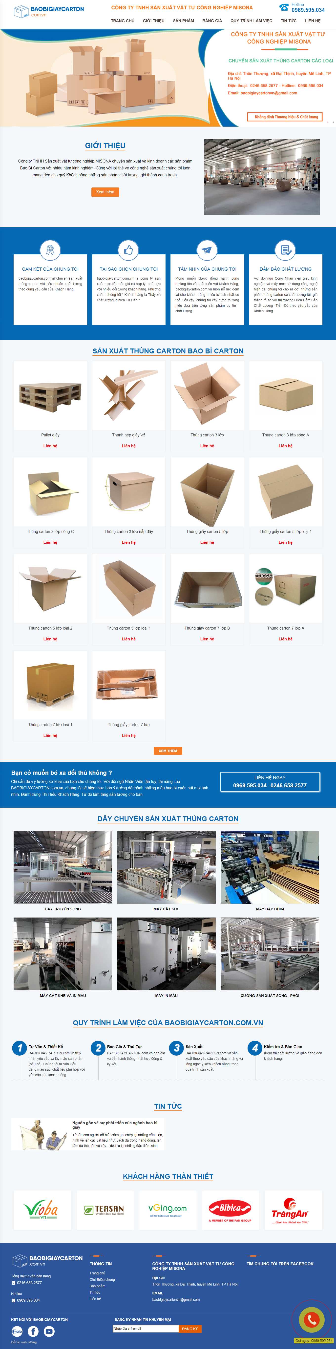 Thiết kế Web sáng tạo baobigiaycarton.com.vn