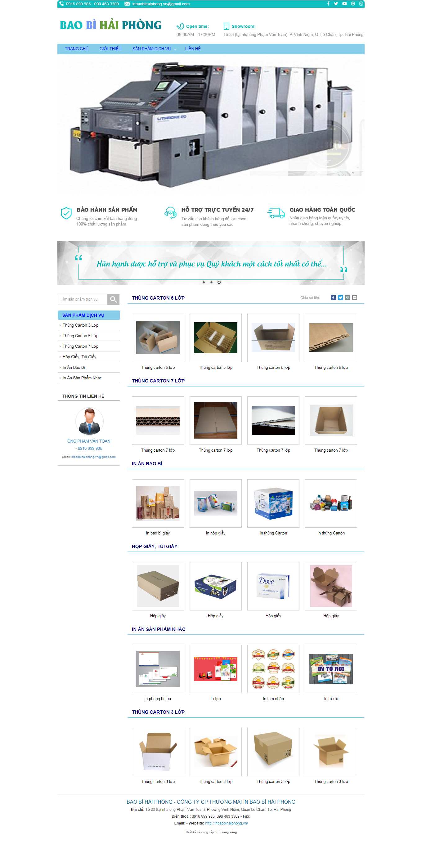 Thiết kế Web sáng tạo inbaobihaiphong.vn