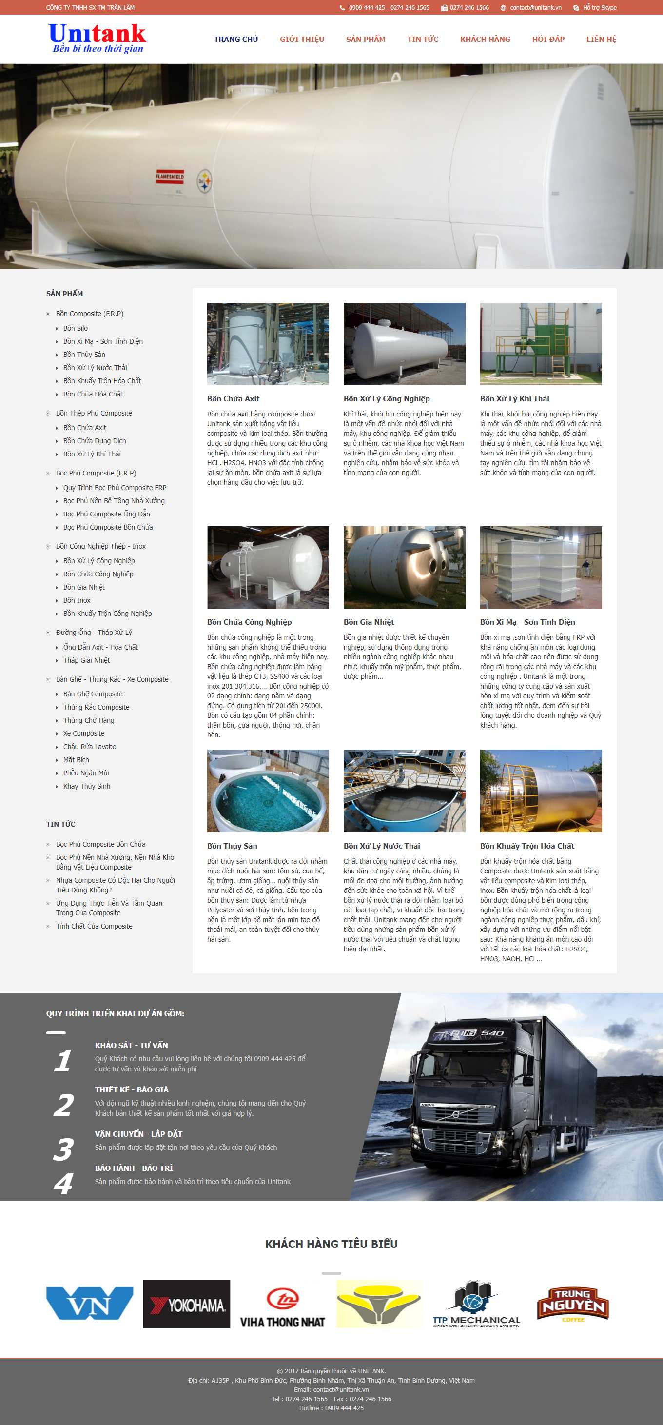 Thiết kế Web độc đáo unitank.vn