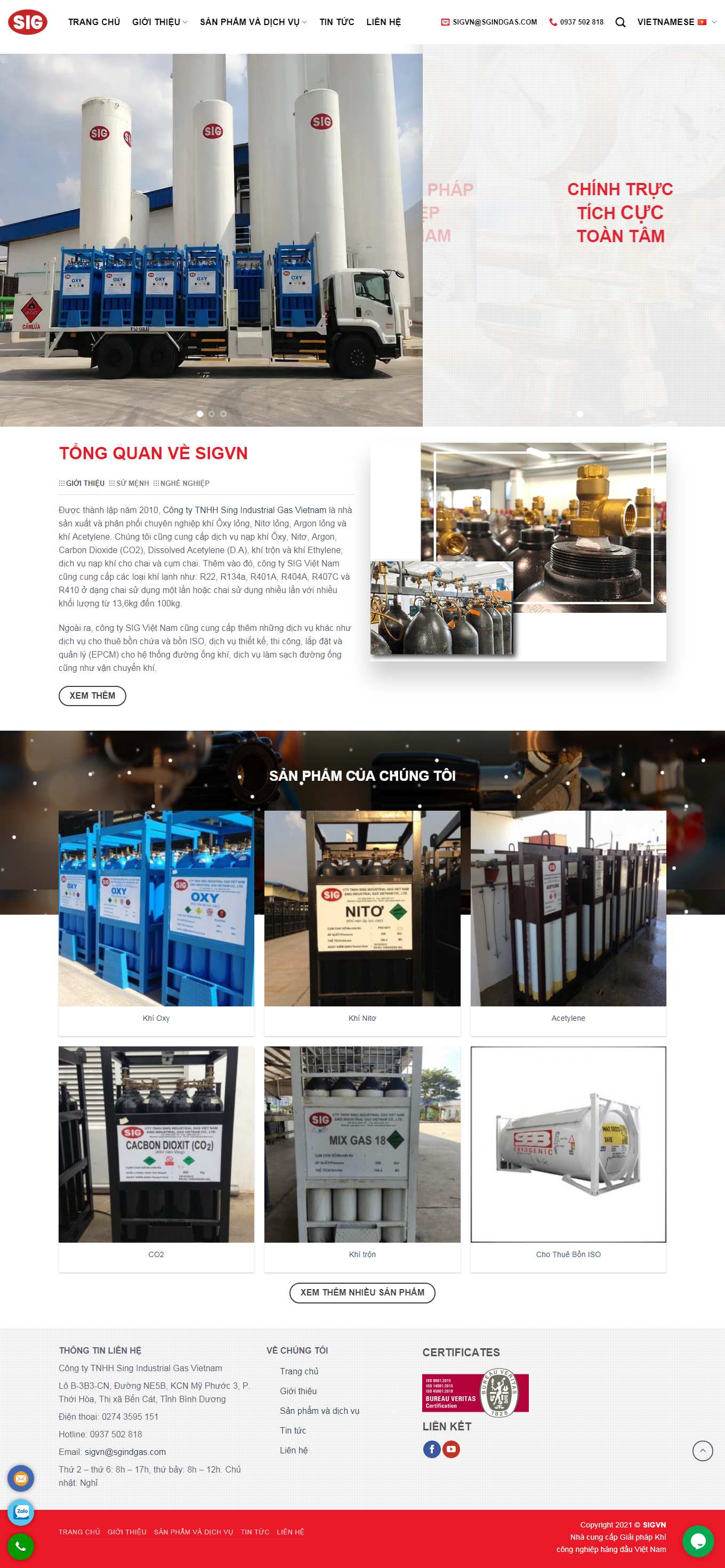 Thiết kế Web độc đáo sigvn.com