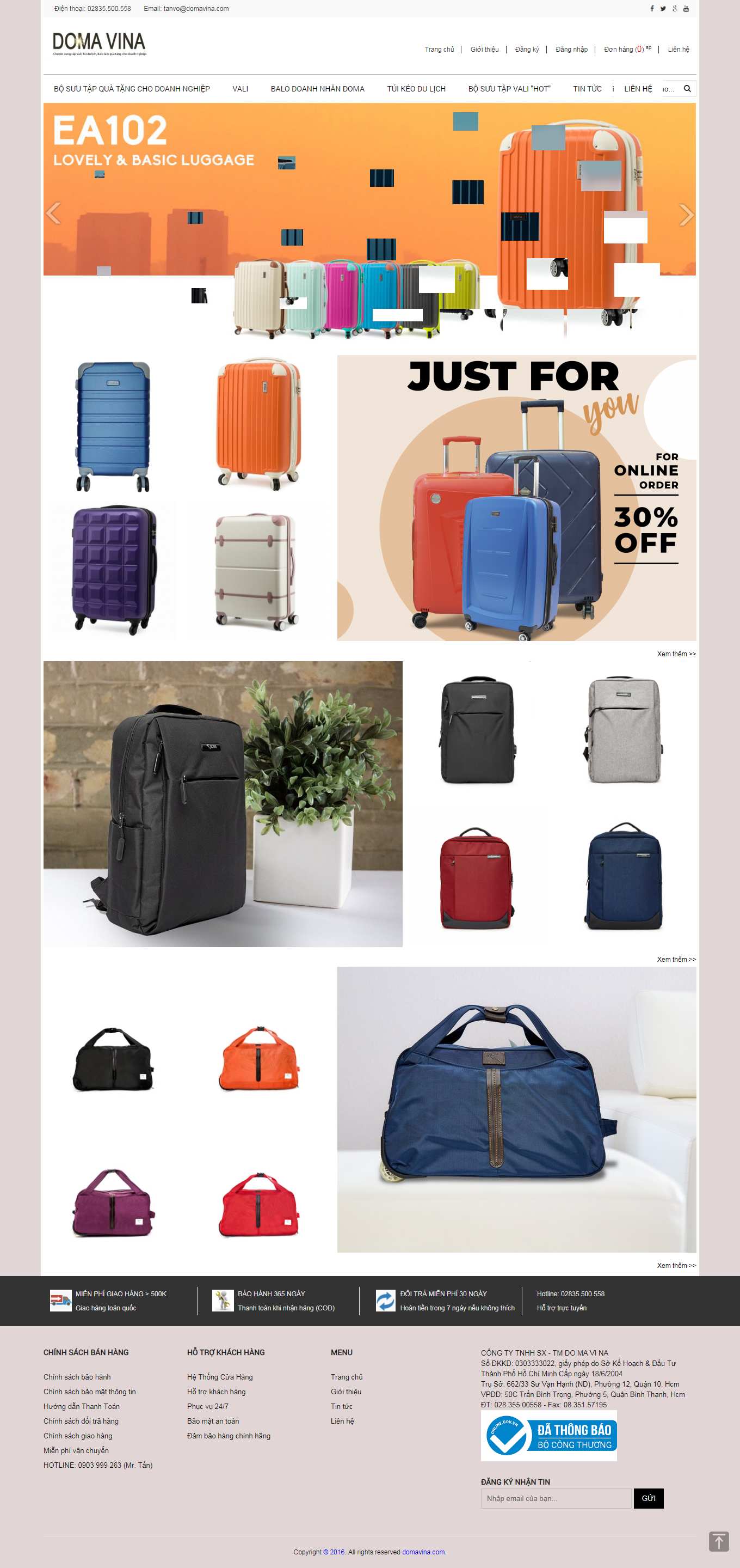 Thiết kế Web độc đáo domavina.com