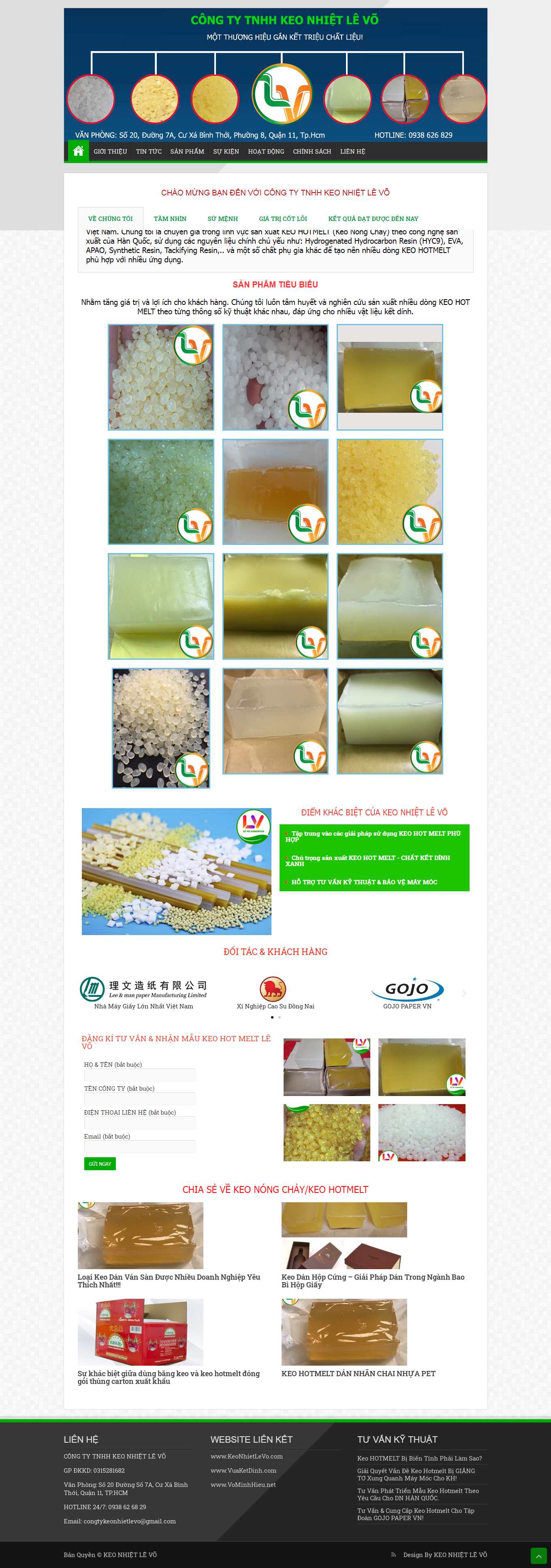 Thiết kế Web cực đẹp keonhietlevo.com