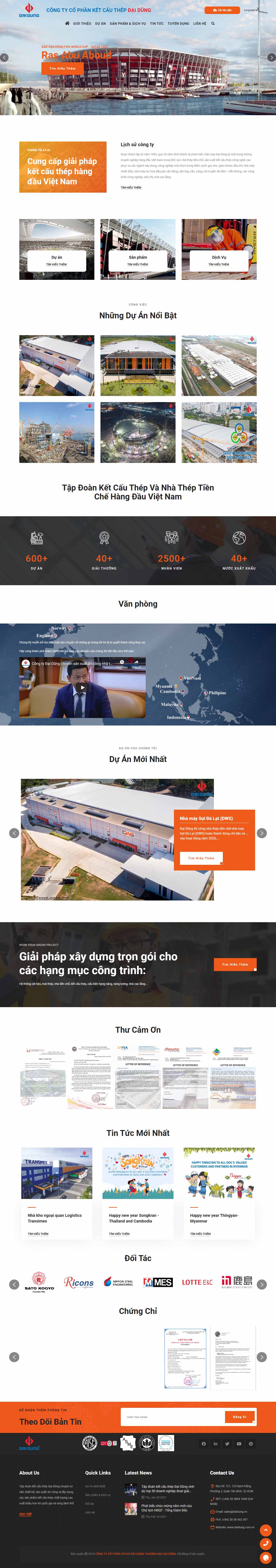 Thiết kế Web cực đẹp daidung.com.vn
