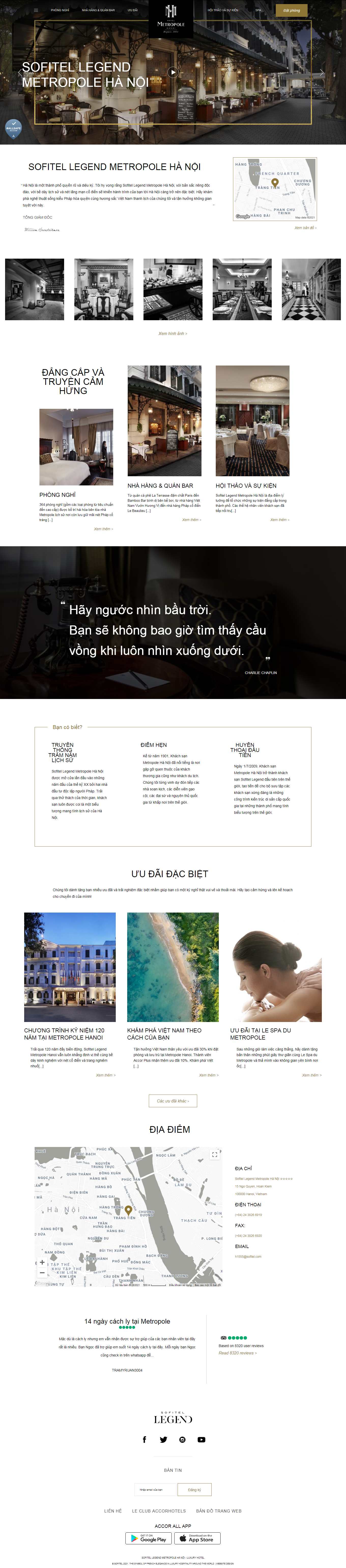 Thiết kế Web cực rẻ sofitel-legend-metropole-hanoi.com