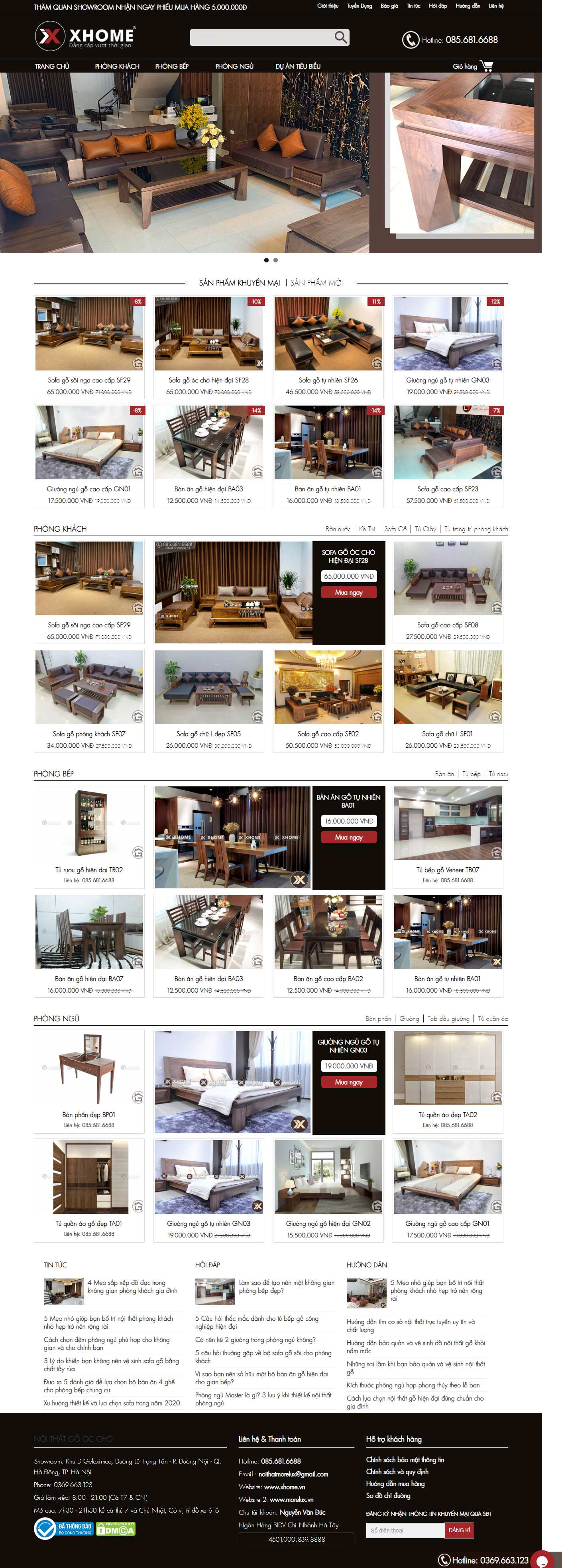 Thiết kế Web cực rẻ xhome.vn