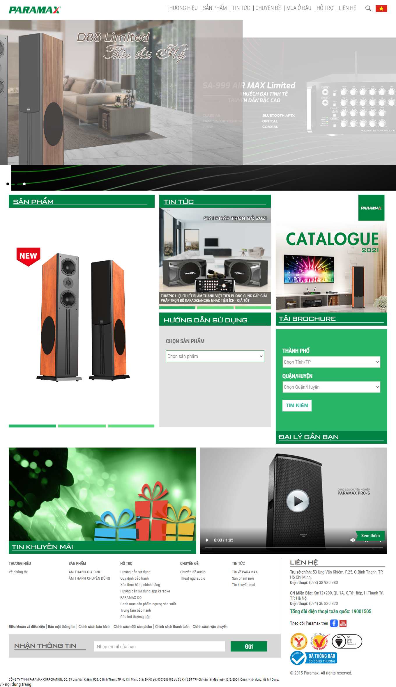 Thiết kế Web cực rẻ paramax.vn