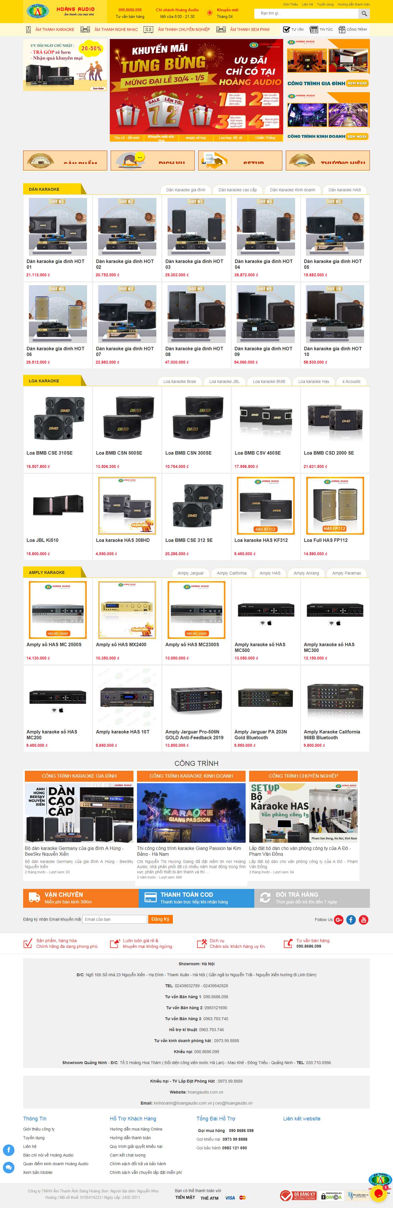 Thiết kế Web cực rẻ hoangaudio.vn