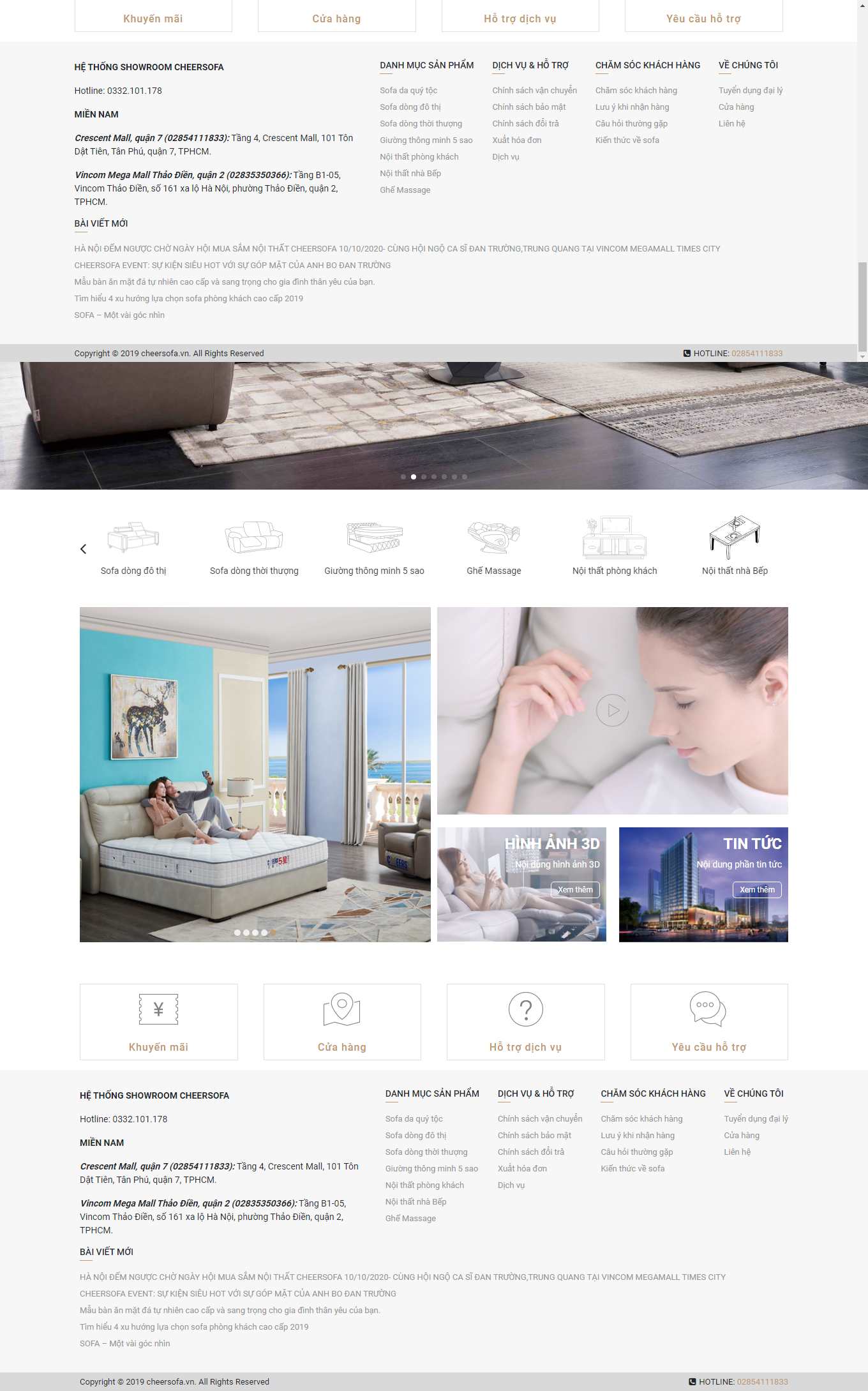 Thiết kế Web ưu việt cheersofa.vn